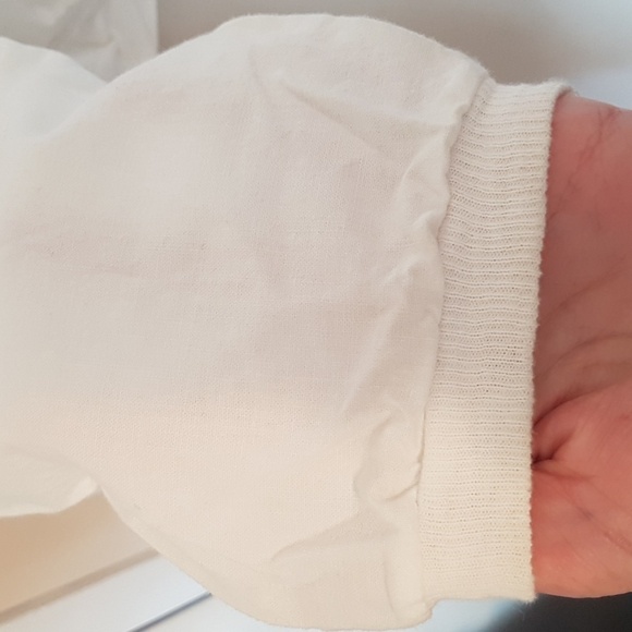 SUPERFINE white cotton shirting long sleeve minimalist sweatshirt style… - Picture 4 of 5